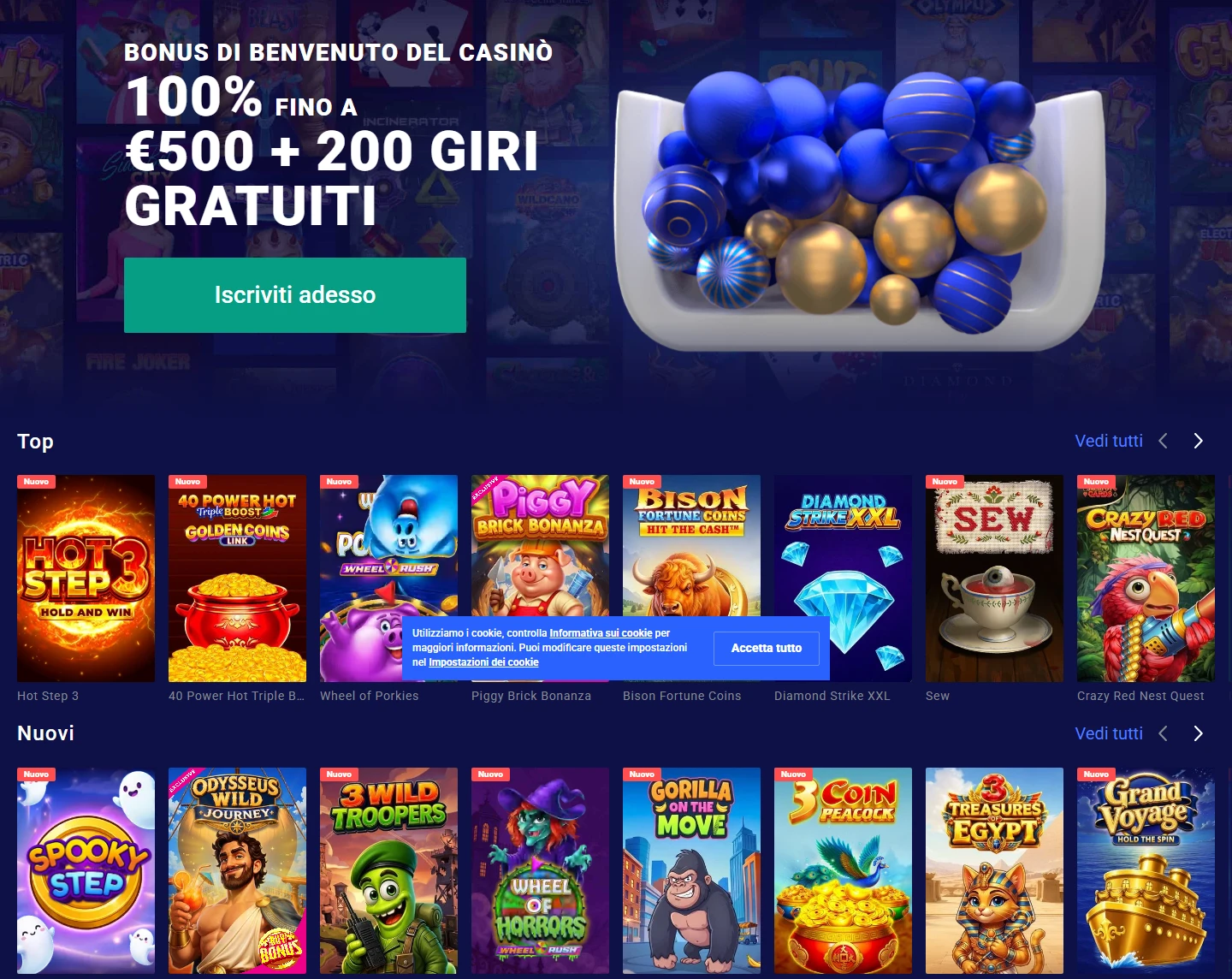 Registrazione Frumzi casino online