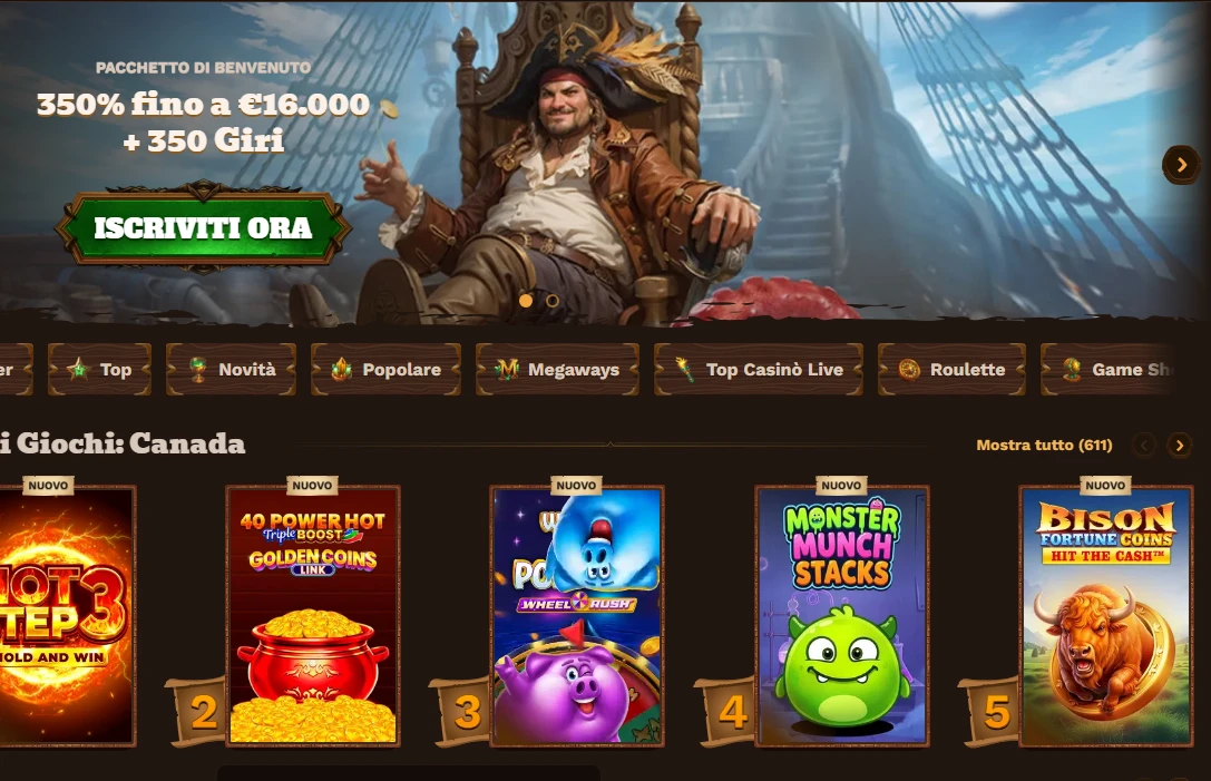 Registrazione Fatpirate Casino